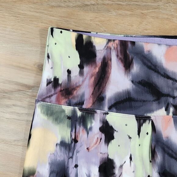 ☔️🔸️Bally Floral Print "Kayla Chalk Violet" High Waist Athletic Pants Medium - Picture 8 of 11